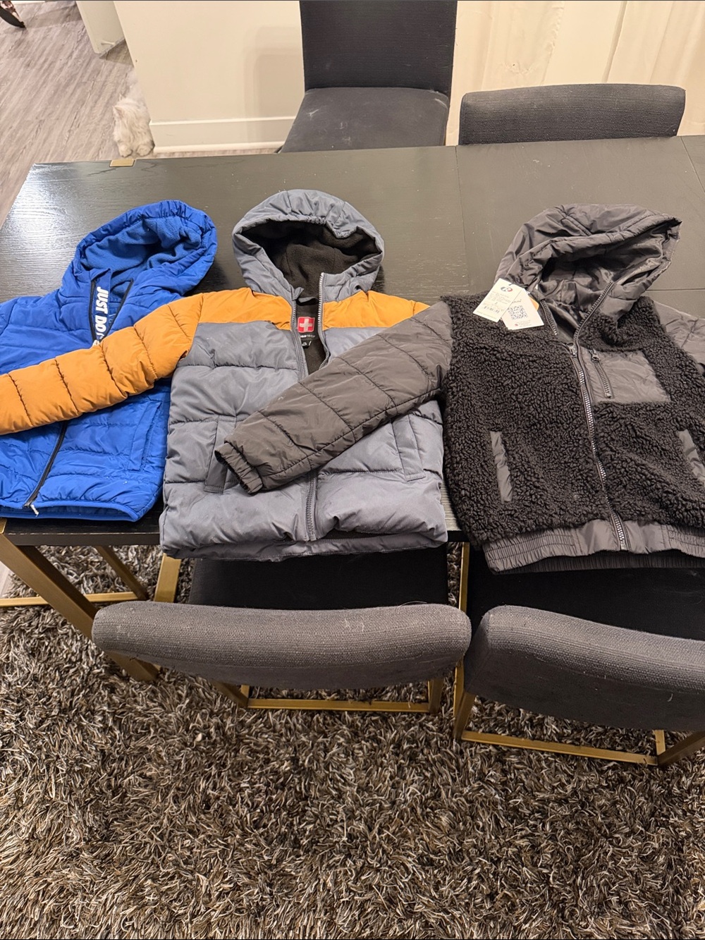 Nike,Swiss Tech Kids Hooded Jackets - Blue, Orange, Gray, Black